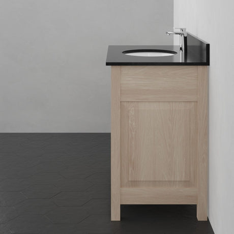 36" Vippis Unfinished Red Oak Raised Panel Vanity for Undermount Sink - 34" Height