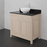 36" Vippis Unfinished Red Oak Raised Panel Vanity for Vessel Sink - 34" Height