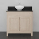 36" Vippis Unfinished Red Oak Raised Panel Vanity for Vessel Sink - 34" Height