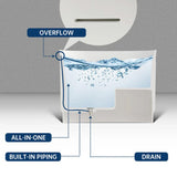 39'' Tatara Freestanding Tub Solid Surface Soaking Bathtub with Seat