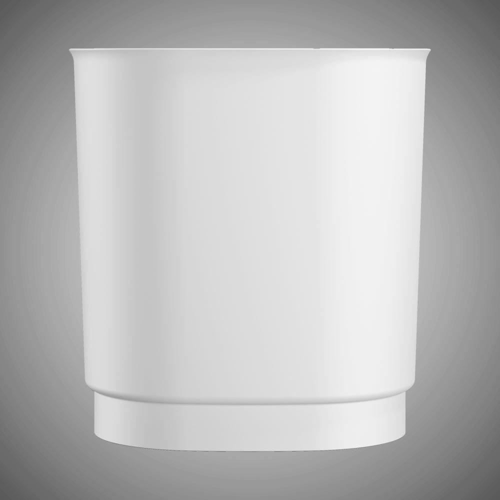 39" Akio Solid Surface Stone Resin Japanese Oval Soaking Bathtub with Integral Seat