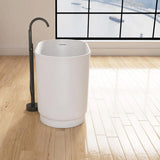 39" Tatara Solid Surface Stone Resin Japanese Soaking Tub