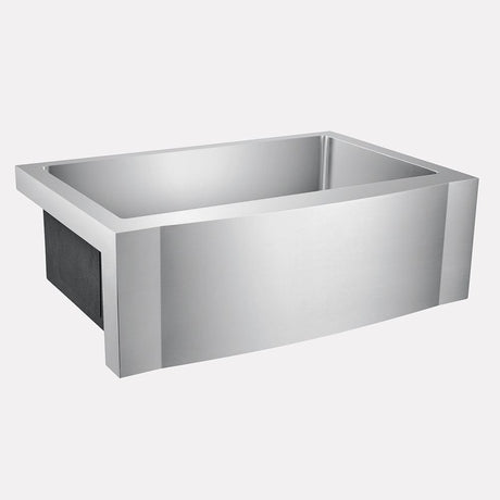 39" Vaiden Stainless Steel Single-Bowl Farmhouse Sink - Rippled Apron