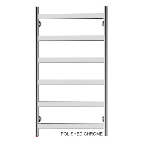 41" Tall 6 Flat Bar Wall-Mount Hard-Wiring/Plug in Towel Warmer