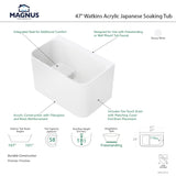 47" Watkins Acrylic Japanese Soaking Tub