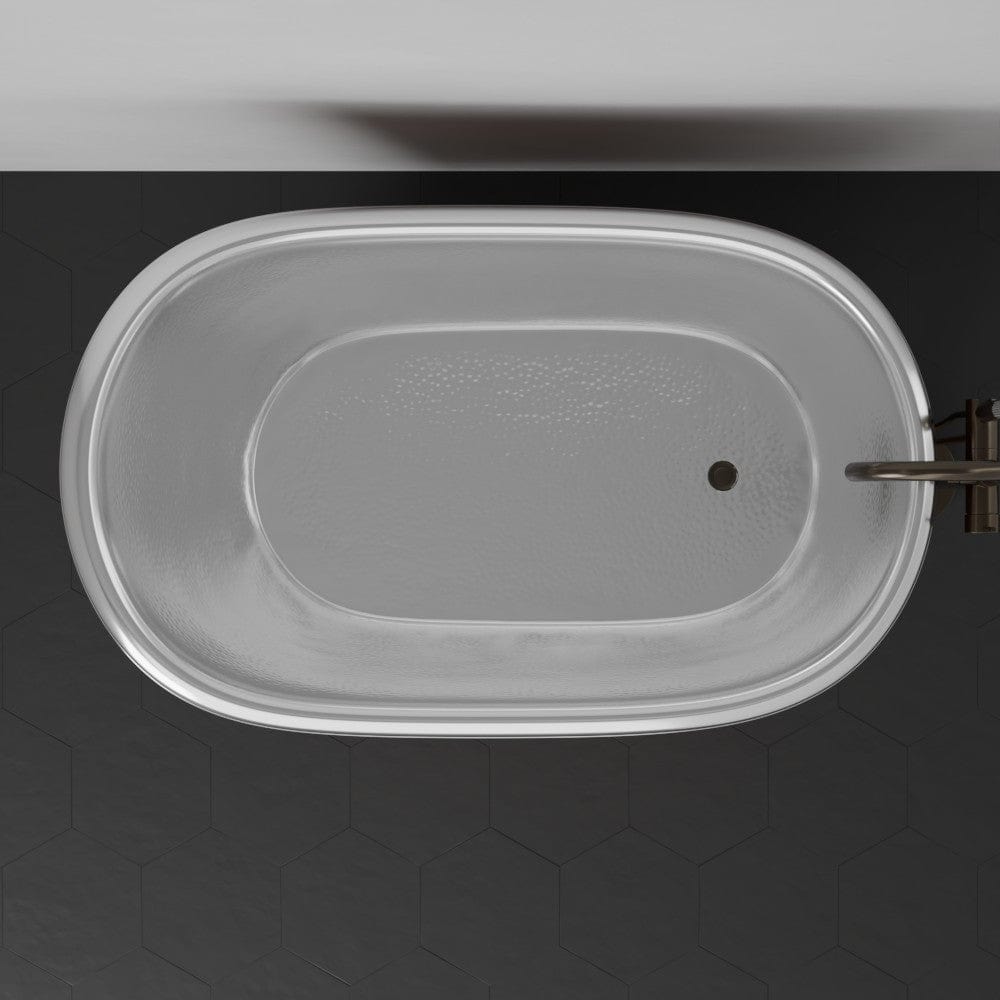 48" Alsta Copper Slipper Clawfoot Soaking Tub - Nickel Interior