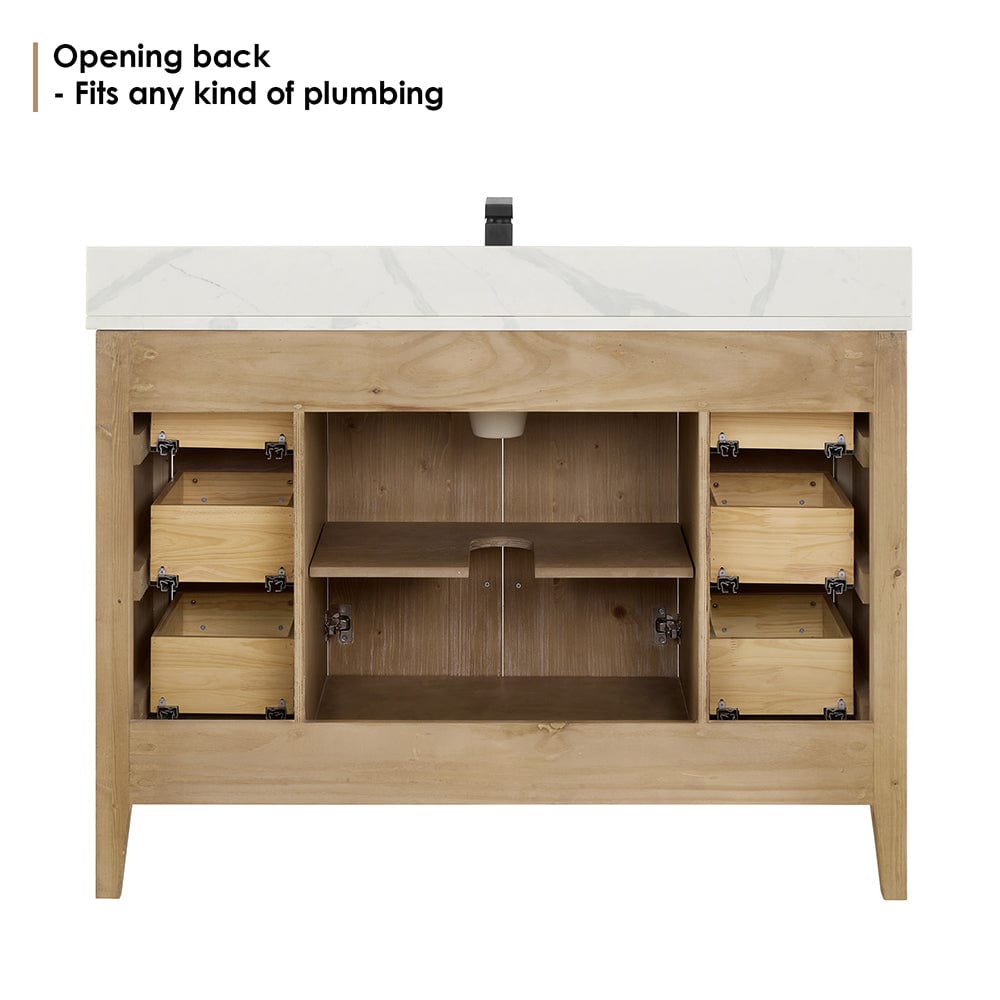 48" Belvedere Single Vanity for Undermount Sink