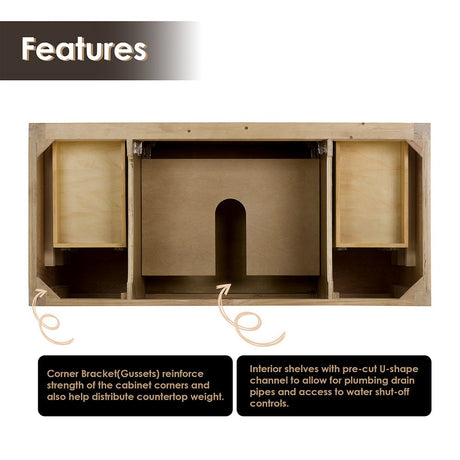 48" Belvedere Single Vanity for Undermount Sink