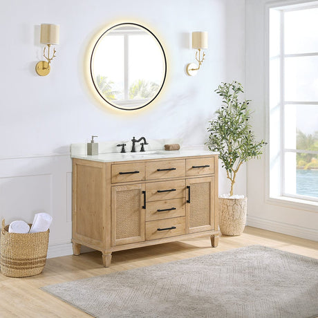 48" Catalpa Single Bathroom Vanity - Weathered Fir