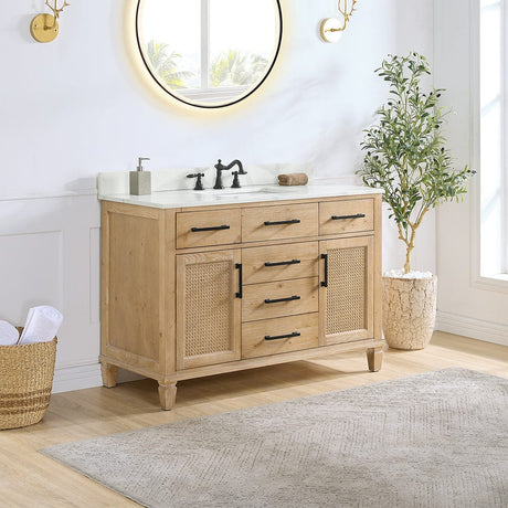 48" Catalpa Single Bathroom Vanity - Weathered Fir