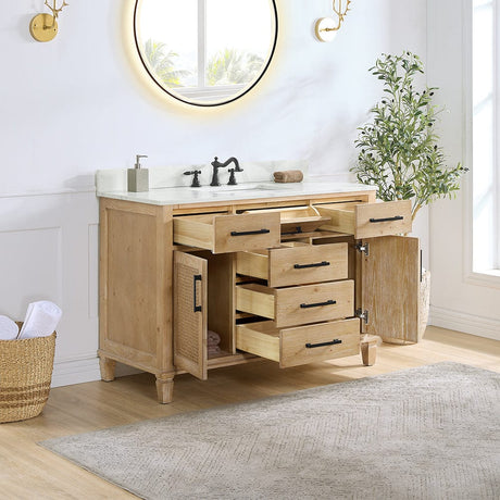 48" Catalpa Single Bathroom Vanity - Weathered Fir