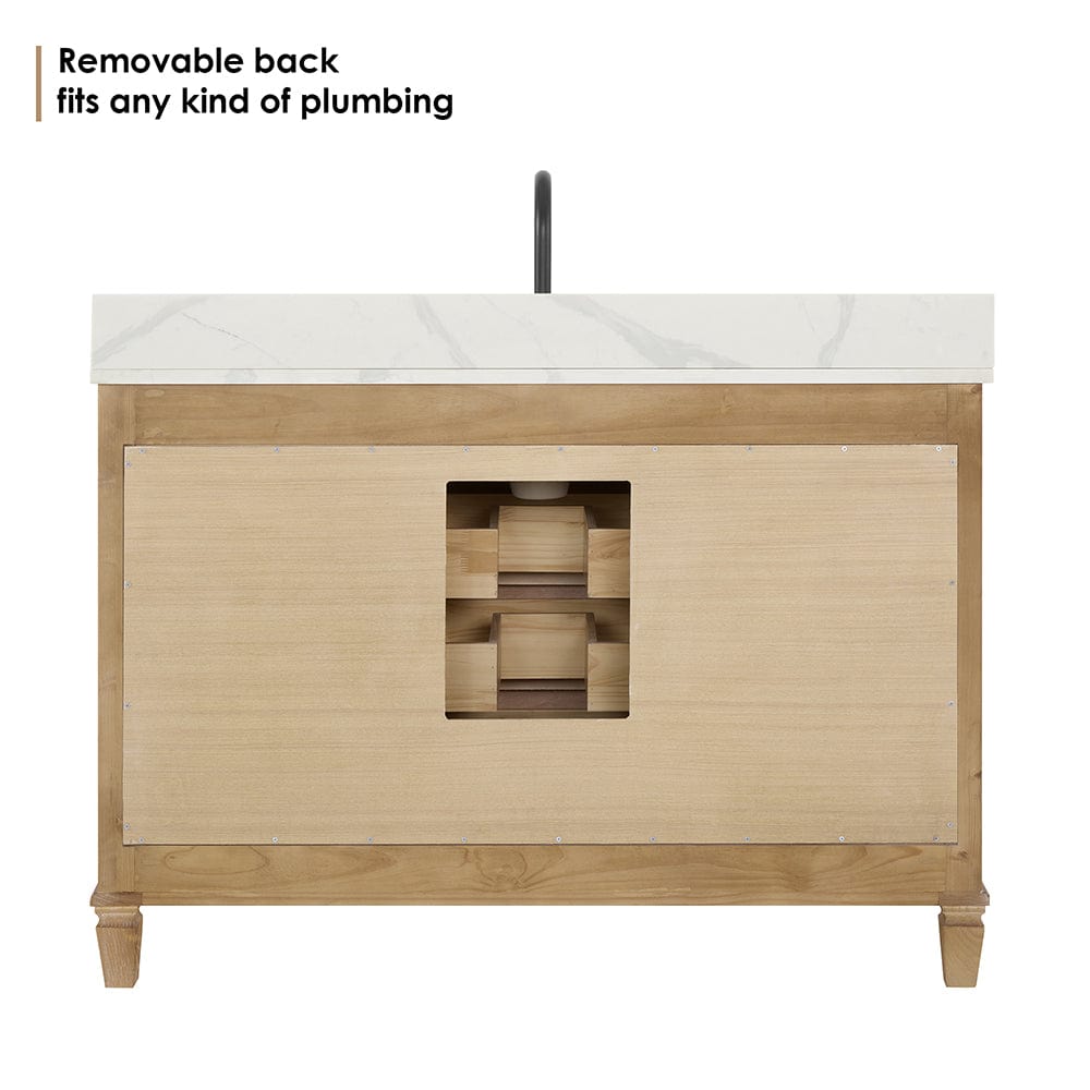 48" Catalpa Single Bathroom Vanity - Weathered Fir