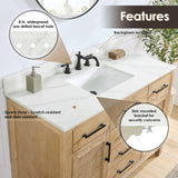 48" Catalpa Single Bathroom Vanity - Weathered Fir