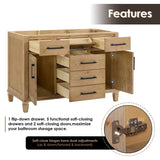 48" Catalpa Single Bathroom Vanity - Weathered Fir