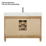 48" Catalpa Single Bathroom Vanity - Weathered Fir