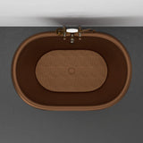 48" Fairfield Hammered Copper Double Slipper Clawfoot Tub