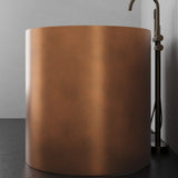 48" Fisk Antique Hammered Copper Japanese Soaking Tub