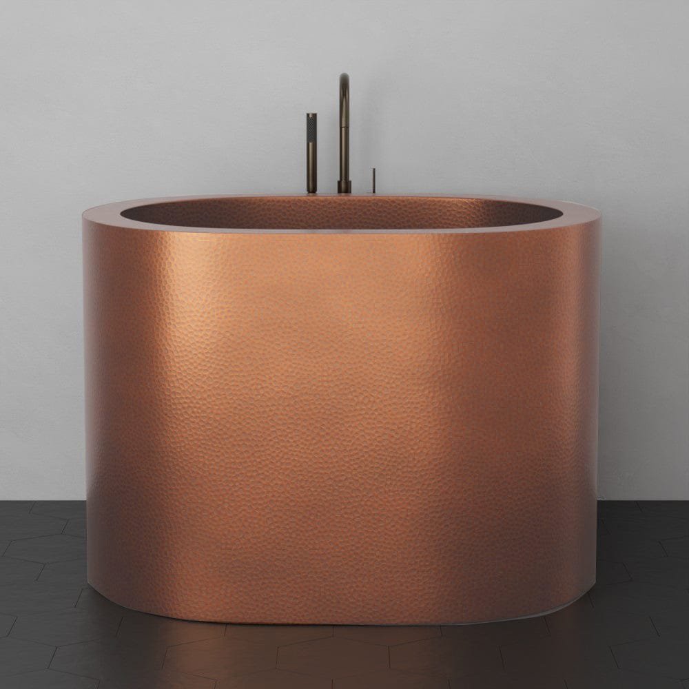 48" Fisk Antique Hammered Copper Japanese Soaking Tub