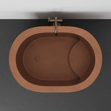 48" Fisk Antique Hammered Copper Japanese Soaking Tub