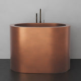 48" Fisk Antique Hammered Copper Japanese Soaking Tub