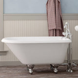48" Macon Cast Iron Roll-Top Clawfoot Tub