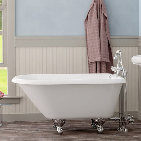 48" Macon Cast Iron Roll-Top Clawfoot Tub