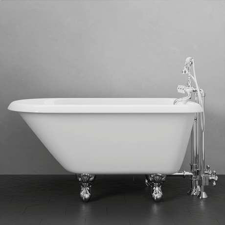 48" Macon Cast Iron Roll-Top Clawfoot Tub