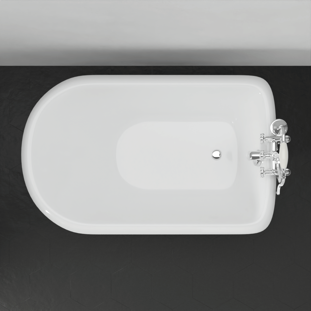 48" Macon Cast Iron Roll-Top Clawfoot Tub