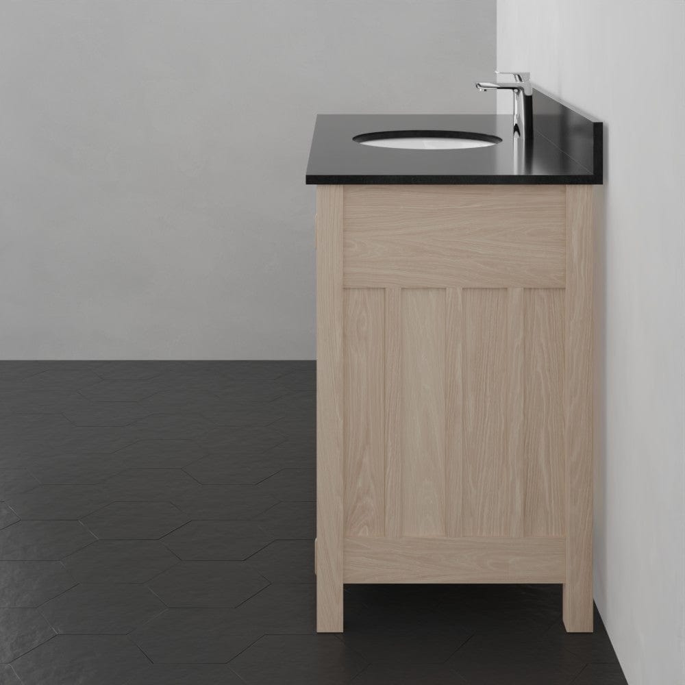 48" Mission 7 Drawer Unfinished Red Oak Vanity for Undermount Sink - 34" Height