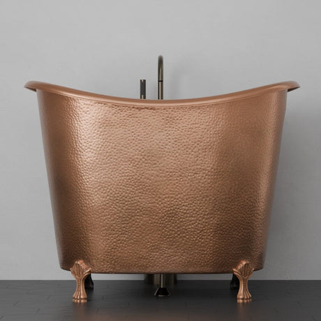48" Samteka Copper Double-Slipper Clawfoot Soaking Tub
