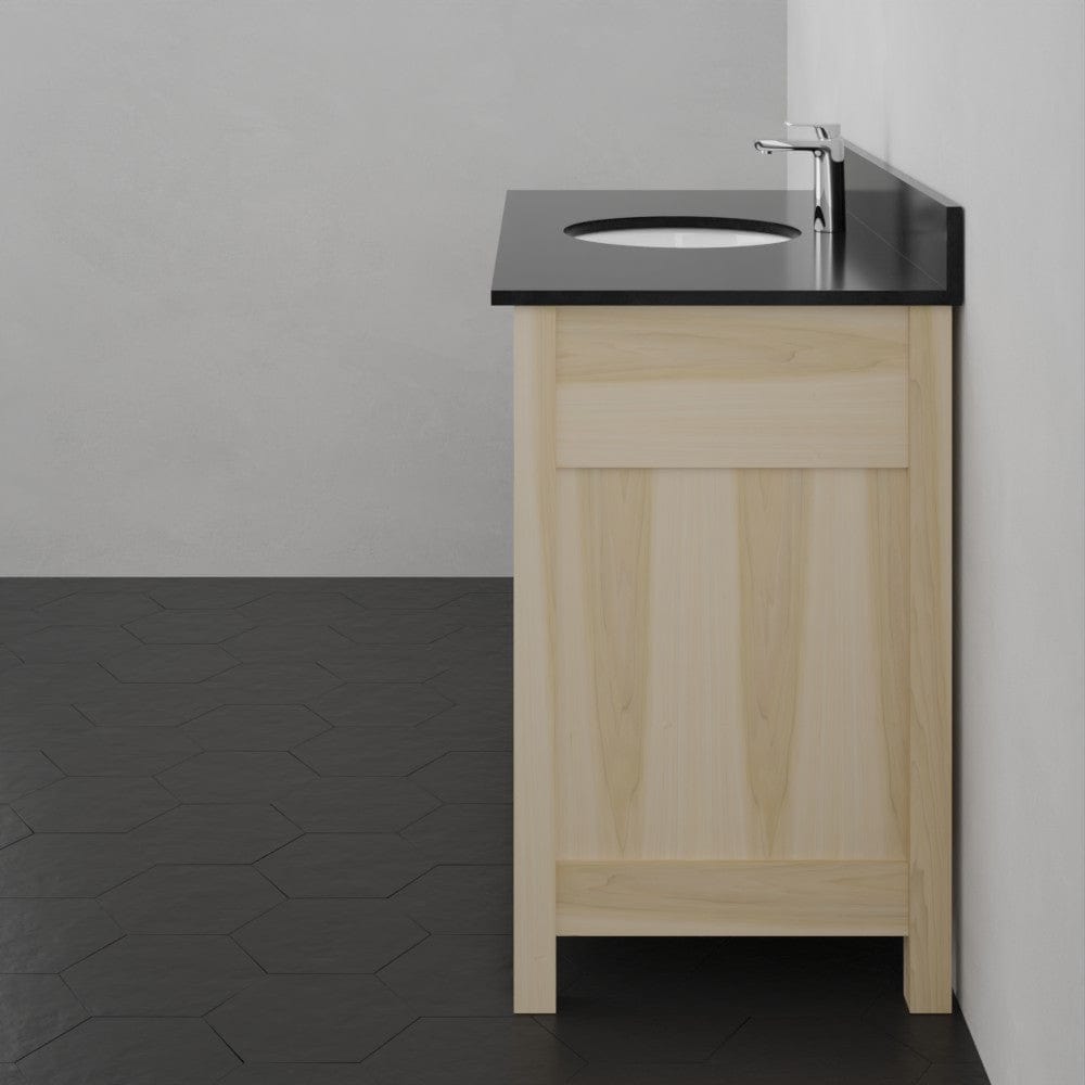 48" Unpainted Shaker Style Poplar Wood Vanity for Undermount Sink - 34" Height