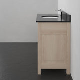 48" Vippis Unfinished 6 Drawer Red Oak Raised Panel Vanity for Undermount Sink - 34" Height