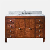 49" Coram Vanity for Rectangular Undermount Sink - New Walnut
