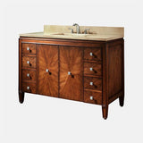 49" Coram Vanity for Rectangular Undermount Sink - New Walnut