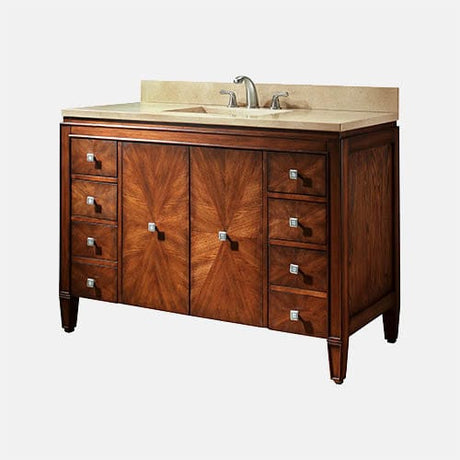 49" Coram Vanity for Rectangular Undermount Sink - New Walnut