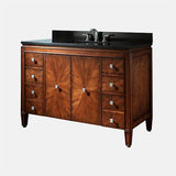 49" Coram Vanity for Rectangular Undermount Sink - New Walnut