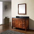 49" Coram Vanity for Rectangular Undermount Sink - New Walnut