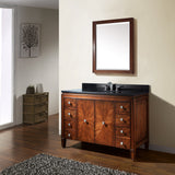 49" Coram Vanity for Rectangular Undermount Sink - New Walnut