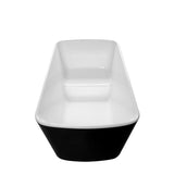 49" Tevis Acrylic Freestanding Japanese Soaking Bathtub - Ebony Finish with White Interior