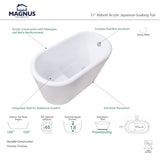 51" Abbott Acrylic Japanese Soaking Tub