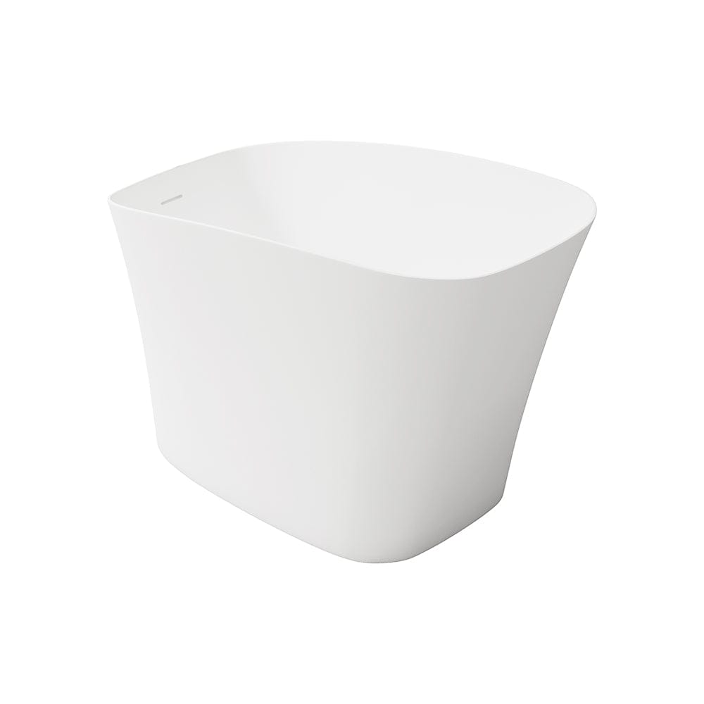 51" Betula Solid Surface Stone Resin Japanese Rectangular Soaking Bathtub with Integral Seat