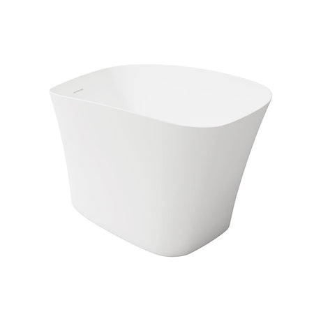 51" Betula Solid Surface Stone Resin Japanese Rectangular Soaking Bathtub with Integral Seat