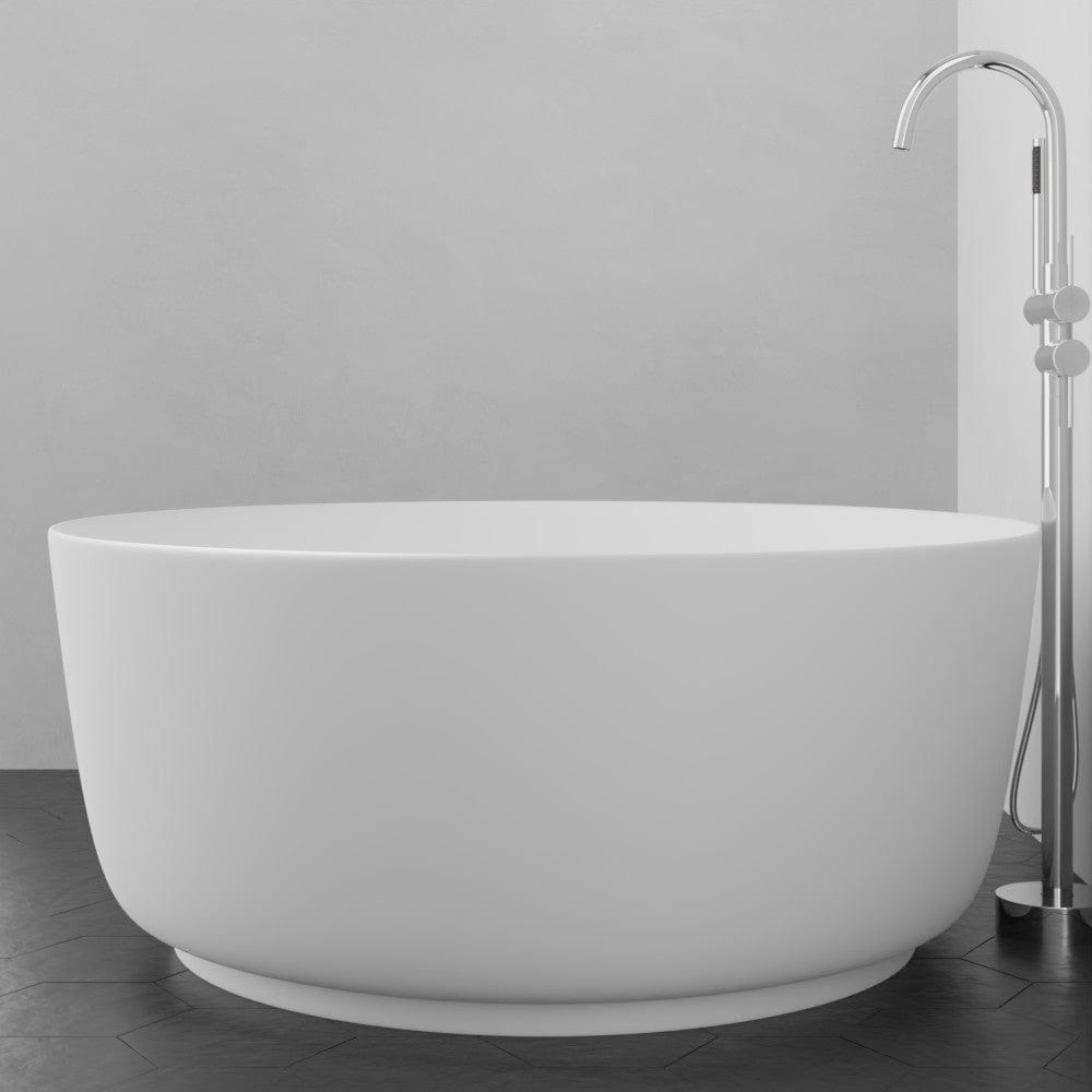51" Garrison Solid Surface Stone Resin Freestanding Bathtub