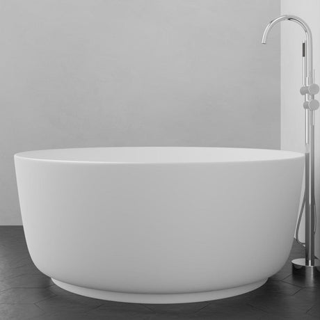 51" Garrison Solid Surface Stone Resin Freestanding Bathtub