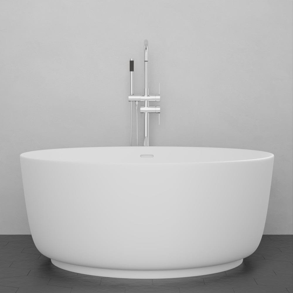 51" Garrison Solid Surface Stone Resin Freestanding Bathtub