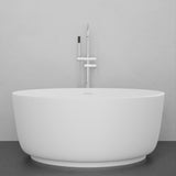 51" Garrison Solid Surface Stone Resin Freestanding Bathtub