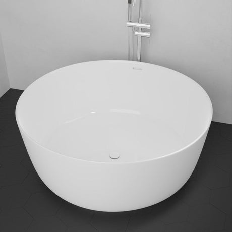 51" Garrison Solid Surface Stone Resin Freestanding Bathtub
