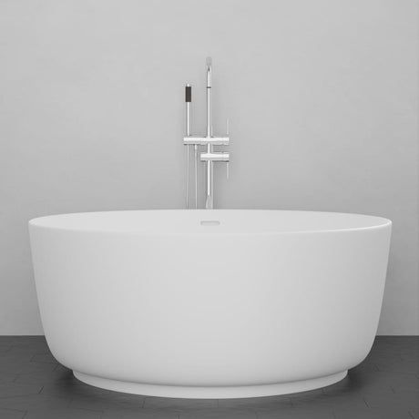 51" Garrison Solid Surface Stone Resin Freestanding Bathtub