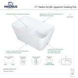 51" Haden Acrylic Japanese Soaking Tub