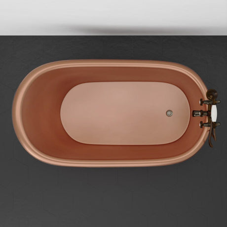 54" Dextara Copper Slipper Clawfoot Tub